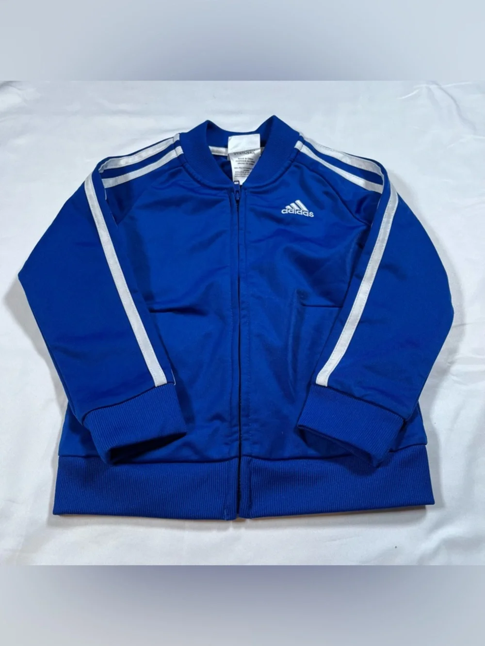 Adidas Youth Track‎ Jacket Blue Stripes Size 2T
